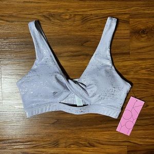 *NWT* Kyoyo Purple Twisty Sports Bra Size L